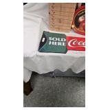 Coca Cola Trays and Nostalgic Metal Sign Coca Cola Trays and Nostalgic Metal Sign