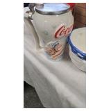 Coke Polar Bear Bowl Set, Tins, Frisbee, Shirt Coke Polar Bear Bowl Set, Tins, Frisbee, Shirt