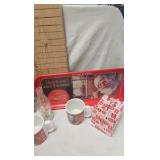 Coke Trays, Coke ERA mugs w/boxes Coke Trays, Coke ERA mugs w/boxes