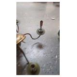 Vintage Chandelier and basket lot Vintage Chandelier and basket lot