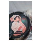 Coca Cola Trays, Tin, Cup, Tabletop Musical Bank Coca Cola Trays, Tin, Cup, Tabletop Musical Bank