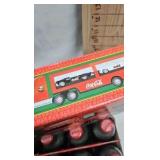 Vintage Coke Bottles with 2001 Holiday Dual Classic Carrier Vintage Coke Bottles with 2001 Holiday Dual Classic Carrier