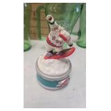 Coke Delivery Truck from Snow Village and Glasses Coke Delivery Truck from Snow Village and Glasses