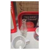 Coke Trays, Coke ERA mugs w/boxes Coke Trays, Coke ERA mugs w/boxes