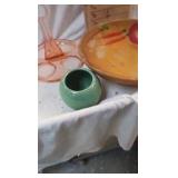 Vintage Dishes and Wood Bowl as Pictured Vintage Dishes and Wood Bowl as Pictured