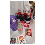 Coke Clock, Pitcher, Bottles, Cards Coke Clock, Pitcher, Bottles, Cards