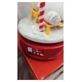 Coca Cola Clock and Rotatin Polar Bear Figure Coca Cola Clock and Rotatin Polar Bear Figure