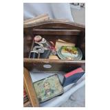 Vintage Wood Blocks, Sewing Box, Handkerchiefs, etc Vintage Wood Blocks, Sewing Box, Handkerchiefs, etc