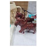 Cast Iron Coke Horse and Wagon Delivery and Misc Cast Iron Coke Horse and Wagon Delivery and Misc