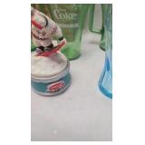 Coke Delivery Truck from Snow Village and Glasses Coke Delivery Truck from Snow Village and Glasses