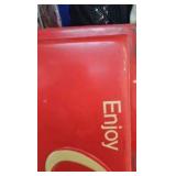 Vintage 2'x5' Coca Cola Sign 1970's Vintage 2'x5' Coca Cola Sign 1970's