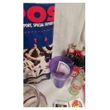 Coke Clock, Pitcher, Bottles, Cards Coke Clock, Pitcher, Bottles, Cards