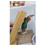 Vintage Easter Lot with Glass Woven Basket Vintage Easter Lot with Glass Woven Basket