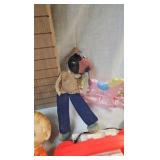 Vintage Tin Lith Bucket and Watering Can-Rubber Toys Vintage Tin Lith Bucket and Watering Can-Rubber Toys