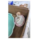 Mary Gregory Vase and Various Vintage Mary Gregory Vase and Various Vintage