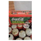 Coke Wood Case, Bottles, Cans, 1998 Holiday Carrier Coke Wood Case, Bottles, Cans, 1998 Holiday Carrier