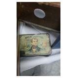 Vintage Wood Blocks, Sewing Box, Handkerchiefs, etc Vintage Wood Blocks, Sewing Box, Handkerchiefs, etc