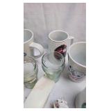 Lot of Various Coca Cola Mugs, Ornaments, Figures Lot of Various Coca Cola Mugs, Ornaments, Figures