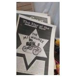 Lot of 2 flats of Vintage Auto Ads,and Misc Lot of 2 flats of Vintage Auto Ads,and Misc