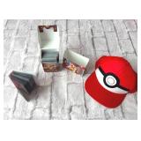 Pokemon Trading Card Lot including Pokemon Snapback Hat