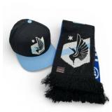 Mitchell & Ness Minnesota United FC Snapback Hat & Scarf