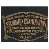 Antique 1918 Standard Examination Questions and Answers For Locomotive Firemen Book (591 Pages)