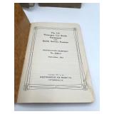 Lot of Antique and Vintage Train Locomotive Booklets