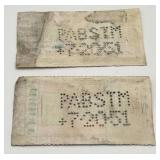 Vintage Lot of Two State of Illinois Beer Tax Case Stamps (Used)