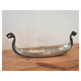 Vintage Viking Long Boat Pewter Table Décor by Meum (Norway)