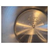 Vintage Pewter Footed Bowl by Vaga Norsk Tinn (Norway) / Ornate Rosemaling design / #31 2 3/4' x 4 1/2'