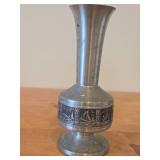 Vintage 7 1/2' Norsk Tinn Pewter Bud Vase by Selandia (Norway)