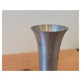 Vintage 7 1/2' Norsk Tinn Pewter Bud Vase by Selandia (Norway)