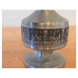Vintage 7 1/2' Norsk Tinn Pewter Bud Vase by Selandia (Norway)