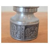 Vintage 3 1/2' Norsk Tinn Pewter Candle Holder (Norway)
