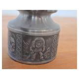 Vintage 3 1/2' Norsk Tinn Pewter Candle Holder (Norway)