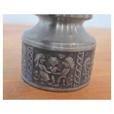 Vintage 3 1/2' Norsk Tinn Pewter Candle Holder (Norway)
