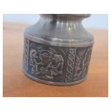 Vintage 3 1/2' Norsk Tinn Pewter Candle Holder (Norway)