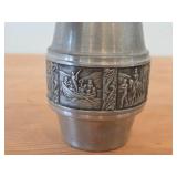 Vintage 6' Norsk Tinn Pewter Table Vase by Astri Holthe (Norway)
