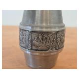 Vintage 6' Norsk Tinn Pewter Table Vase by Astri Holthe (Norway)