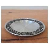 Lot of (2) Vintage 7-1/4' and 9' Pewter Plates (Norway)