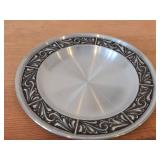 Lot of (2) Vintage 7-1/4' and 9' Pewter Plates (Norway)