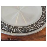 Lot of (2) Vintage 7-1/4' and 9' Pewter Plates (Norway)