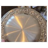 Lot of (2) Vintage 7-1/4' and 9' Pewter Plates (Norway)
