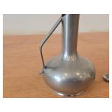 Konge Tinn Norway Pewter Corkscrew and Pewter Pitcher / Vase