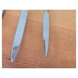 Norwegian Pewter Ladle Spoon (Souvenir of Norway) 9' (x1), Norwegian Letter Opener with Pewter Handle 9' (x2), Norwegian Utensils with Pewter Handle 8-1/2' (x2)