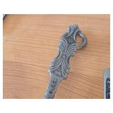 Norwegian Pewter Ladle Spoon (Souvenir of Norway) 9' (x1), Norwegian Letter Opener with Pewter Handle 9' (x2), Norwegian Utensils with Pewter Handle 8-1/2' (x2)