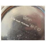 Pewter Holloware Covered Casserole / Cabbage Leaf design / 9' x 13'