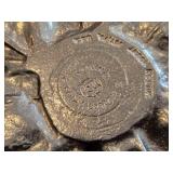 14' Pewter Serving Tray / Cabbage Leaf design