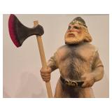 Norwegian Viking theme Hand-Carved Wooden Figurine by Hennen (Norway)
