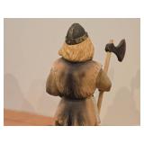Norwegian Viking theme Hand-Carved Wooden Figurine by Hennen (Norway)